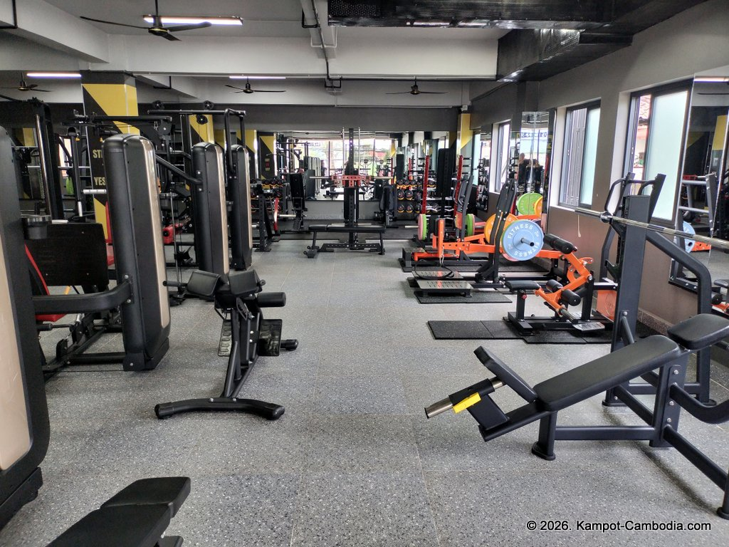 VK Fitness at the VK Boutique in Kampot, Cambodia.