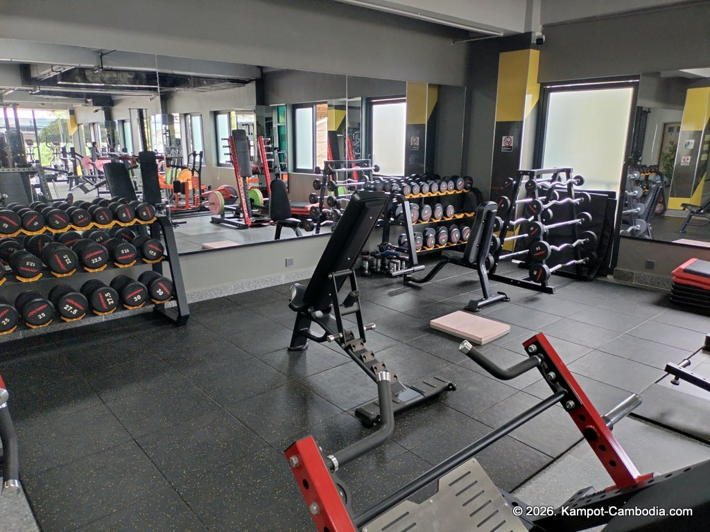 VK Fitness at the VK Boutique in Kampot, Cambodia.