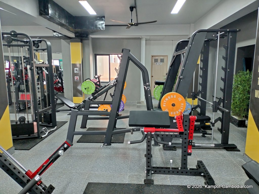 VK Fitness at the VK Boutique in Kampot, Cambodia.