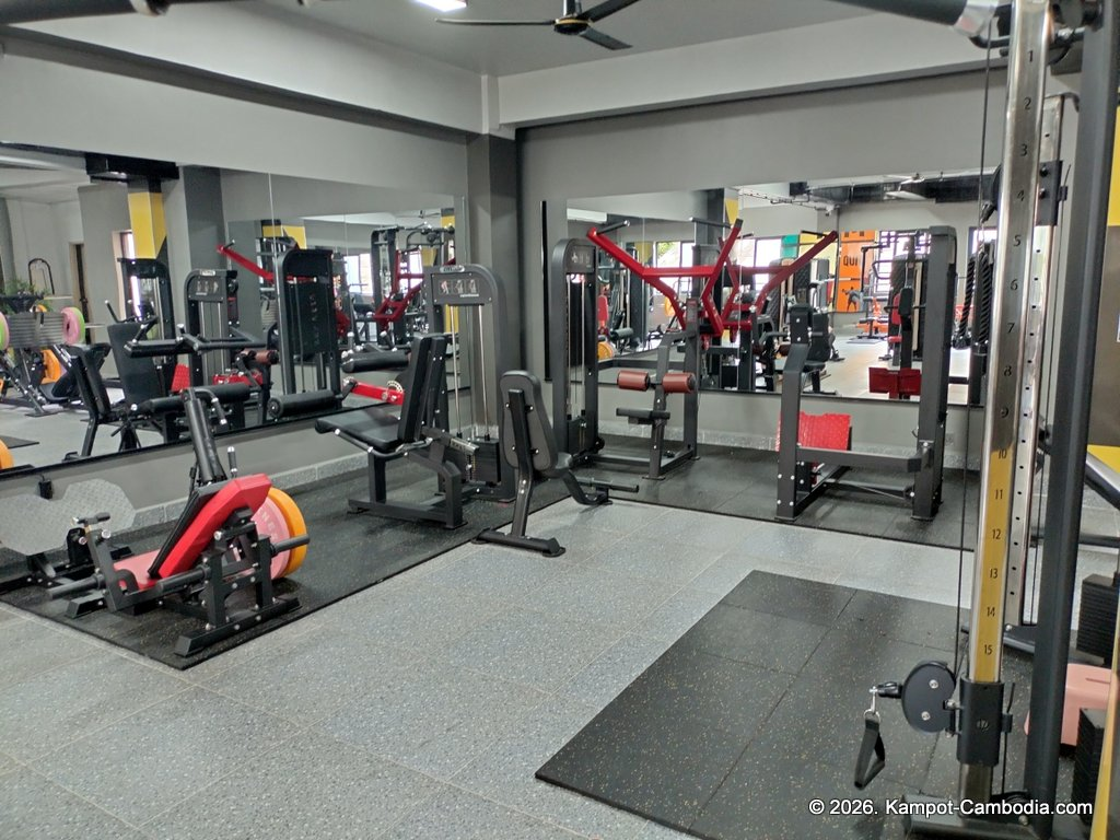 VK Fitness at the VK Boutique in Kampot, Cambodia.