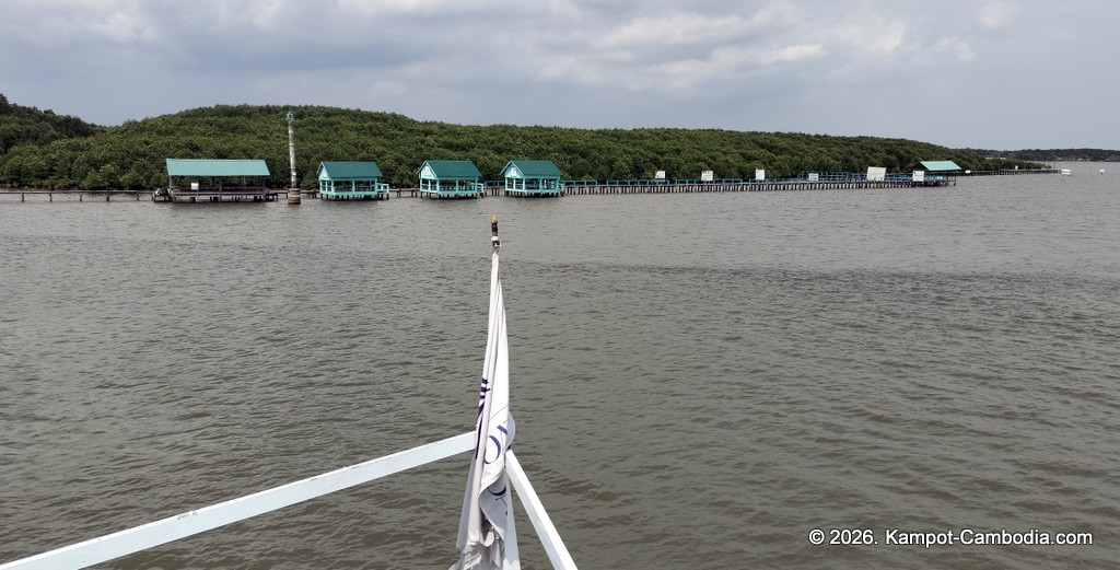 the bay boat. kampot, cambodia. daily cruises on the kampot river.