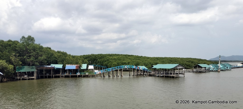 the bay boat. kampot, cambodia. daily cruises on the kampot river.