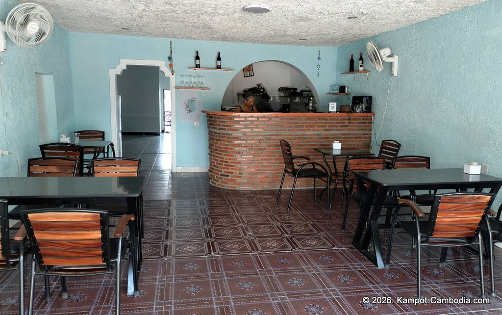 Los Amigos Mexican, Italian, Turkish Kampot Riverside Restaurant in Cambodia.