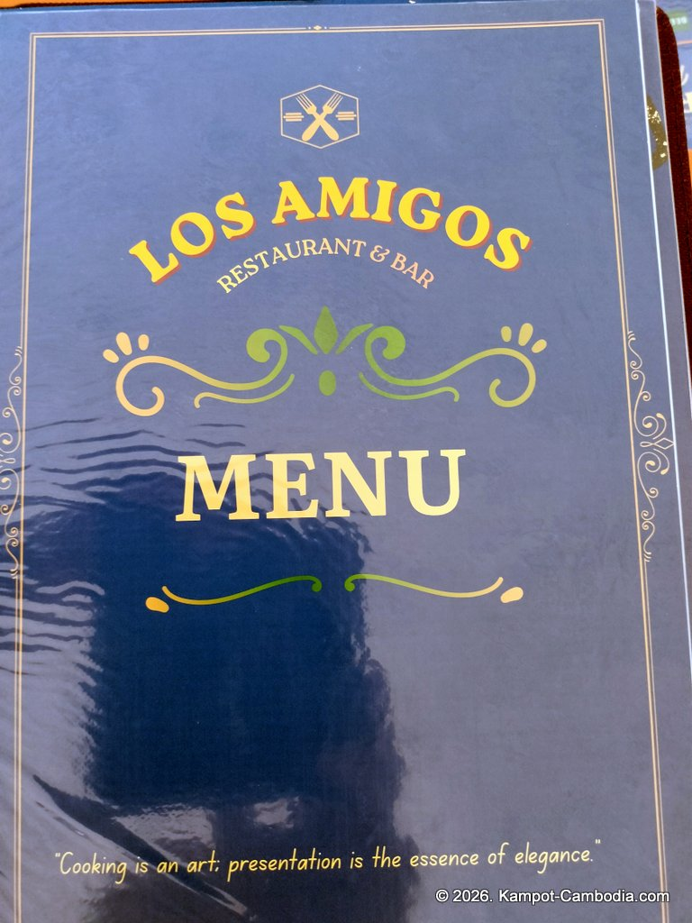 Los Amigos Mexican, Italian, Turkish Kampot Riverside Restaurant in Cambodia.