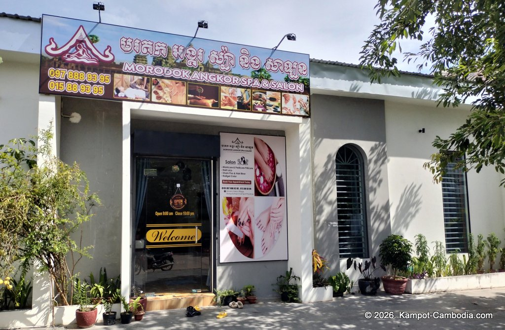 Morodok Angkor Spa & Salon in Kampot, Cambodia.