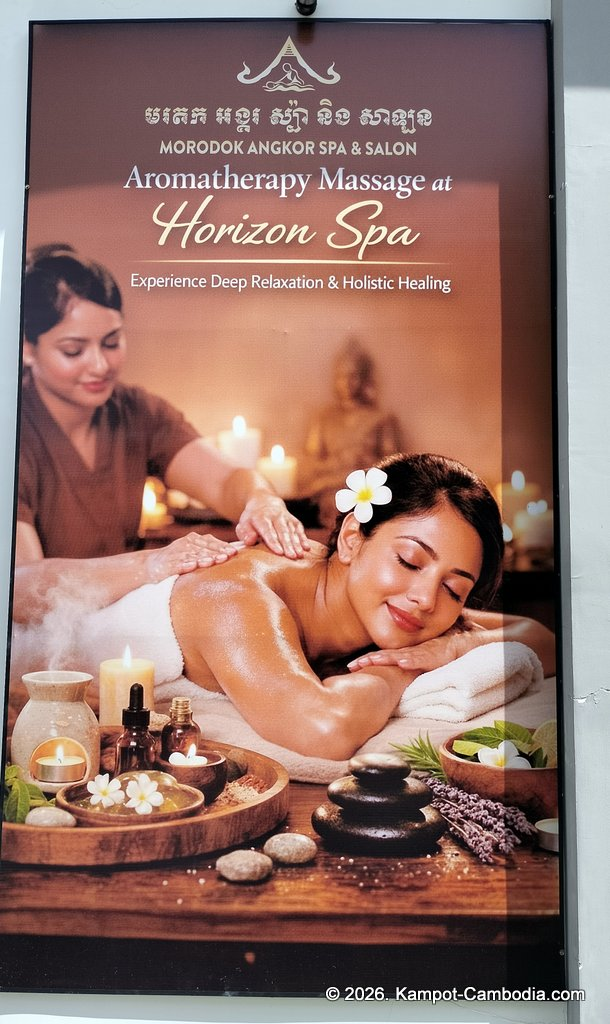 Morodok Angkor Spa & Salon in Kampot, Cambodia.