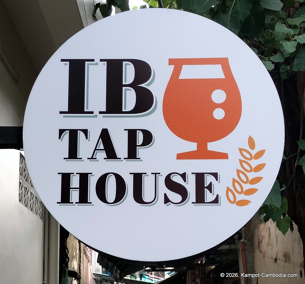 IB Tap House microbrewery in Kampot, Cambodia.