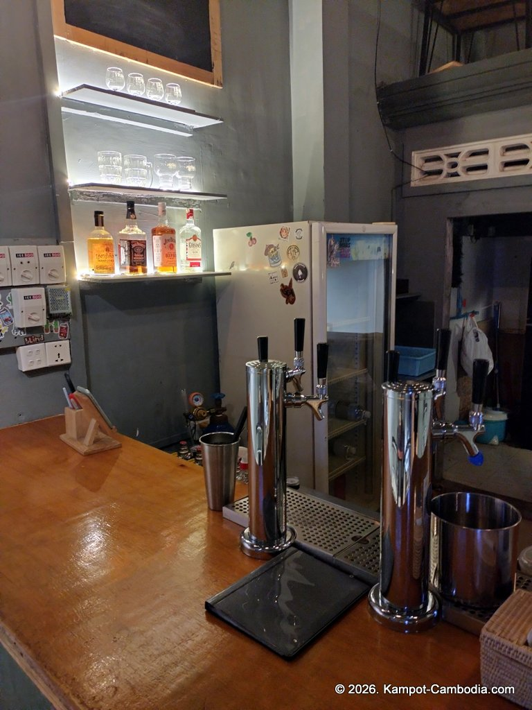 IB Tap House microbrewery in Kampot, Cambodia.
