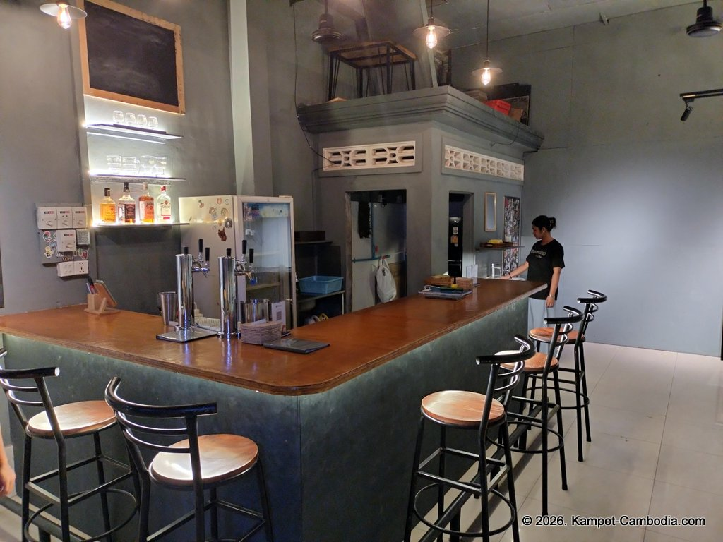IB Tap House microbrewery in Kampot, Cambodia.
