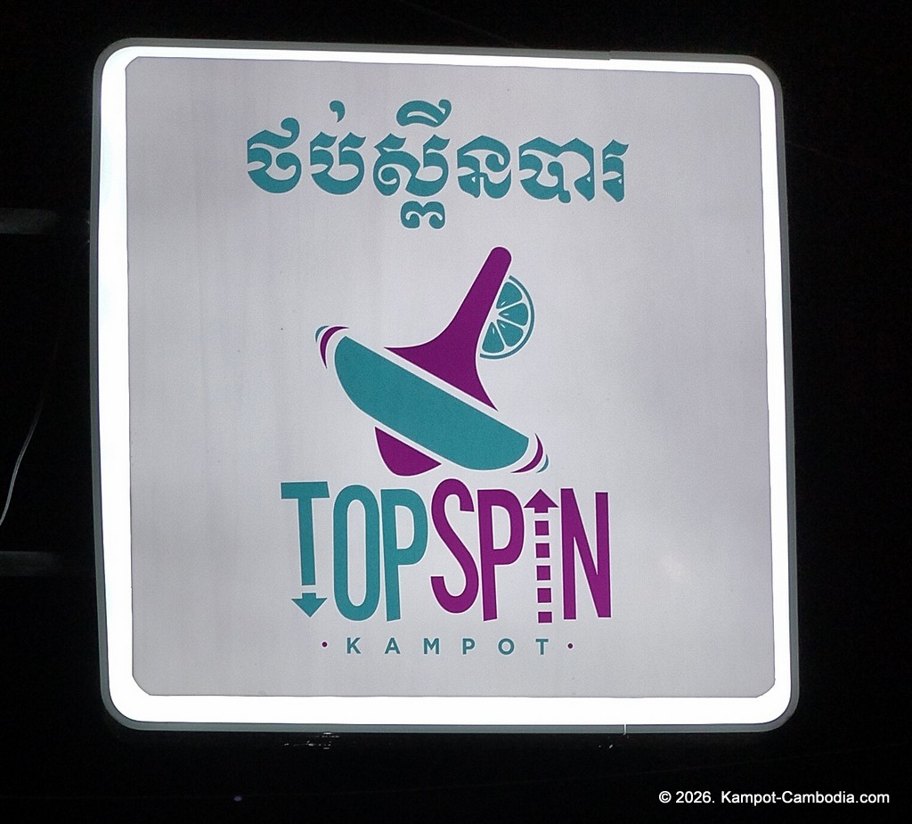 TopSpin bar in kampot, cambodia