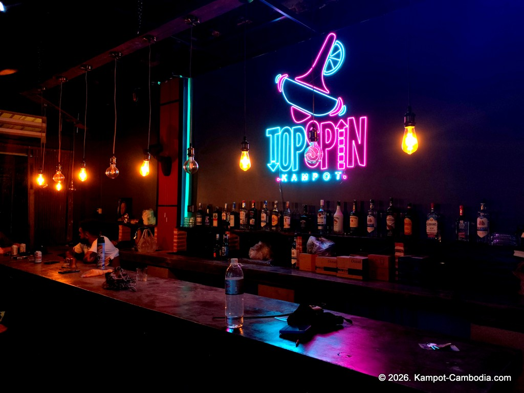 TopSpin bar in kampot, cambodia