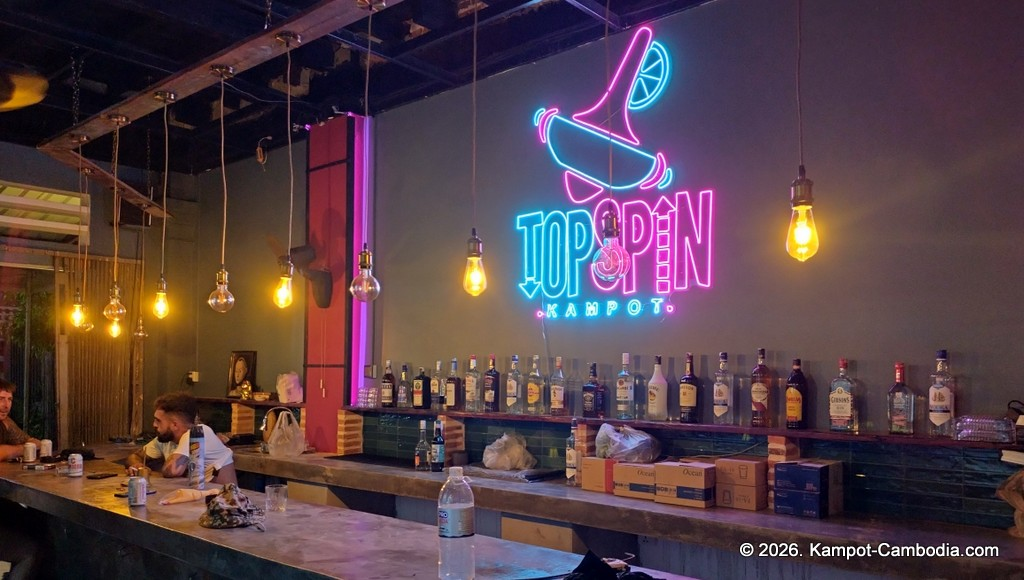 TopSpin bar in kampot, cambodia