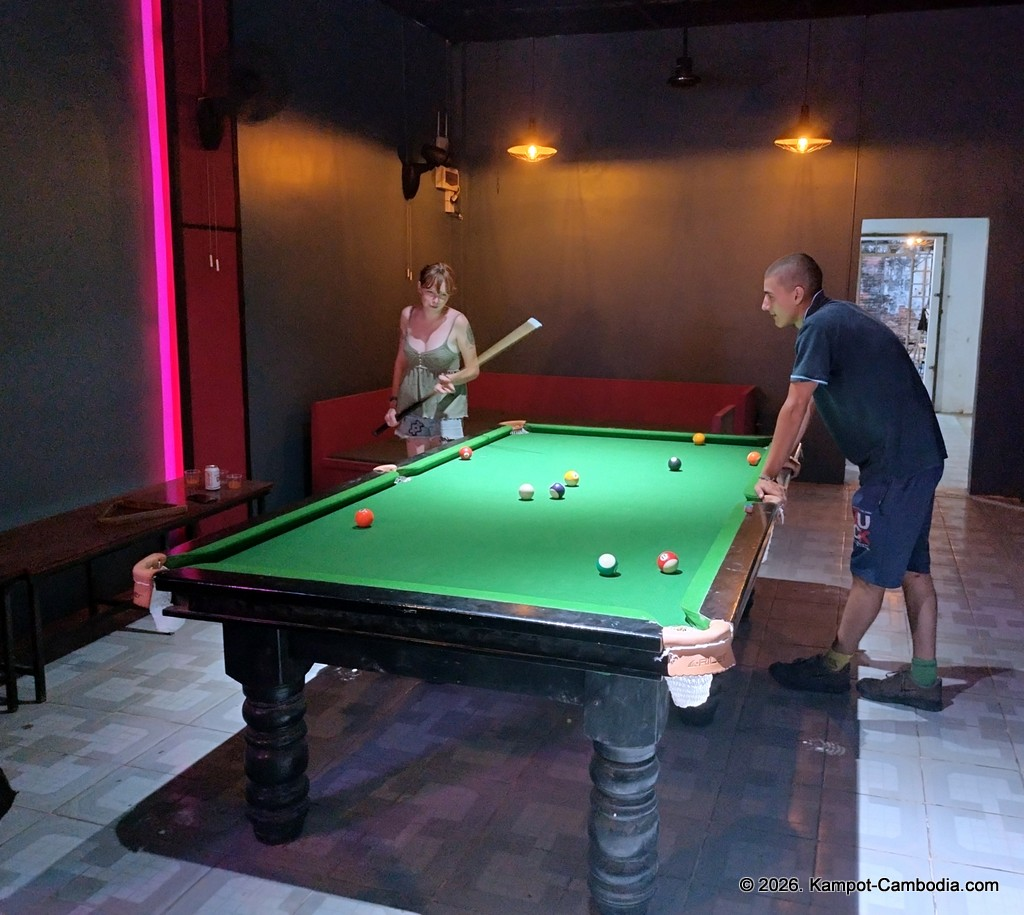 TopSpin bar in kampot, cambodia