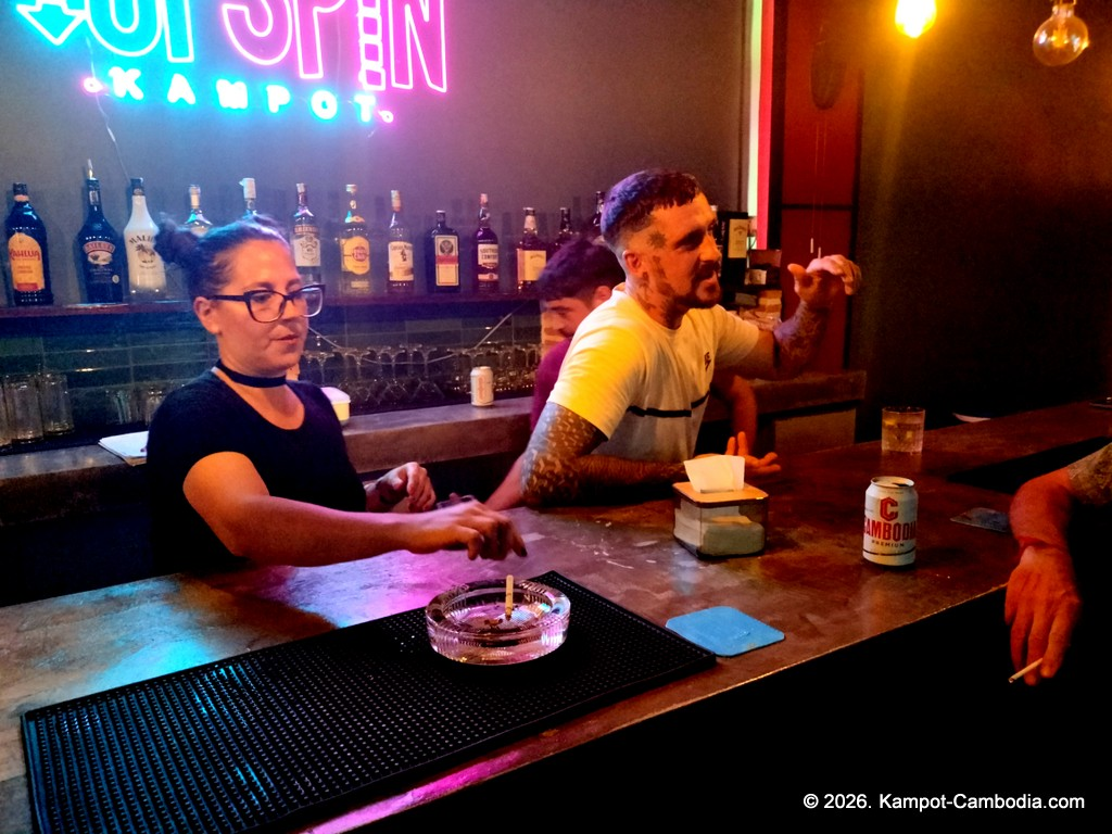 TopSpin bar in kampot, cambodia