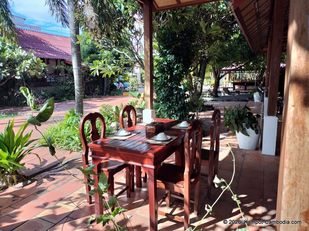 Champey Restaurant at The Moon Boutique in Kampot, Cambodia