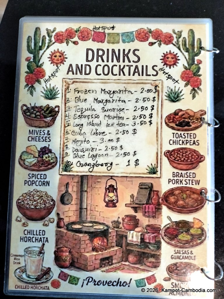 HotSpot Restaurant in Kampot, Cambodia