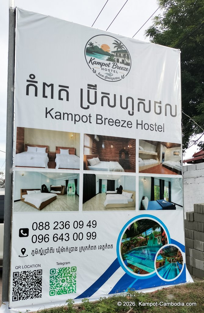 Kampot Breeze Hostel in Cambodia