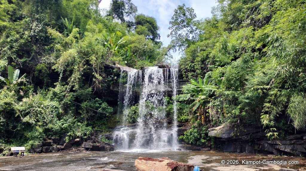 Tada Waterfall Koh Tada and Teuk chhou waterfall in kampot cambodia