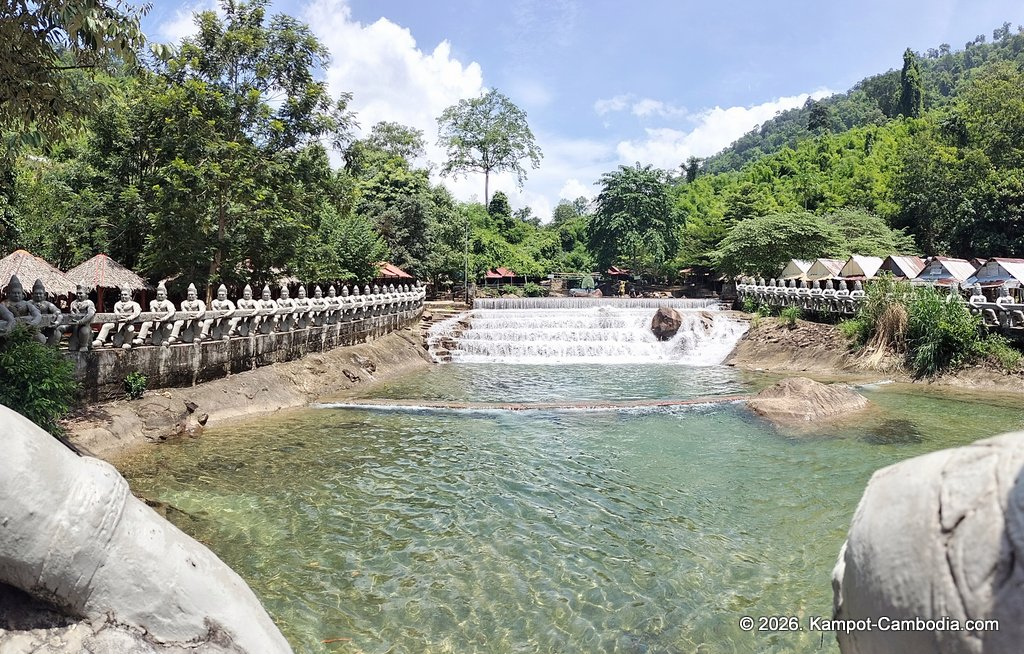 Tada Waterfall Koh Tada and Teuk chhou waterfall in kampot cambodia
