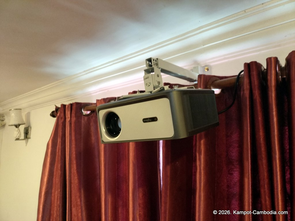Movie Suites movie theater, private movies rooms in Kampot, Cambodia.