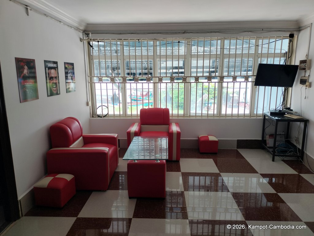 Movie Suites movie theater, private movies rooms in Kampot, Cambodia.
