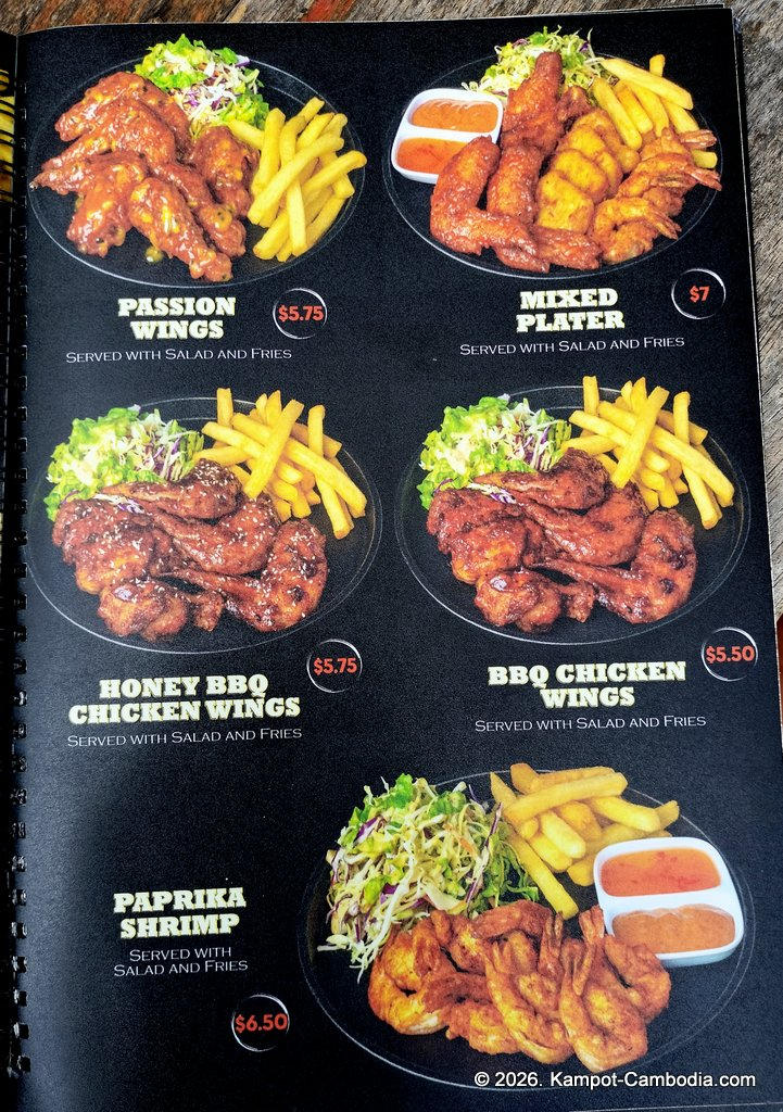 Laundry cafe burger bar in kampot cambodia. Camboburger Co.
