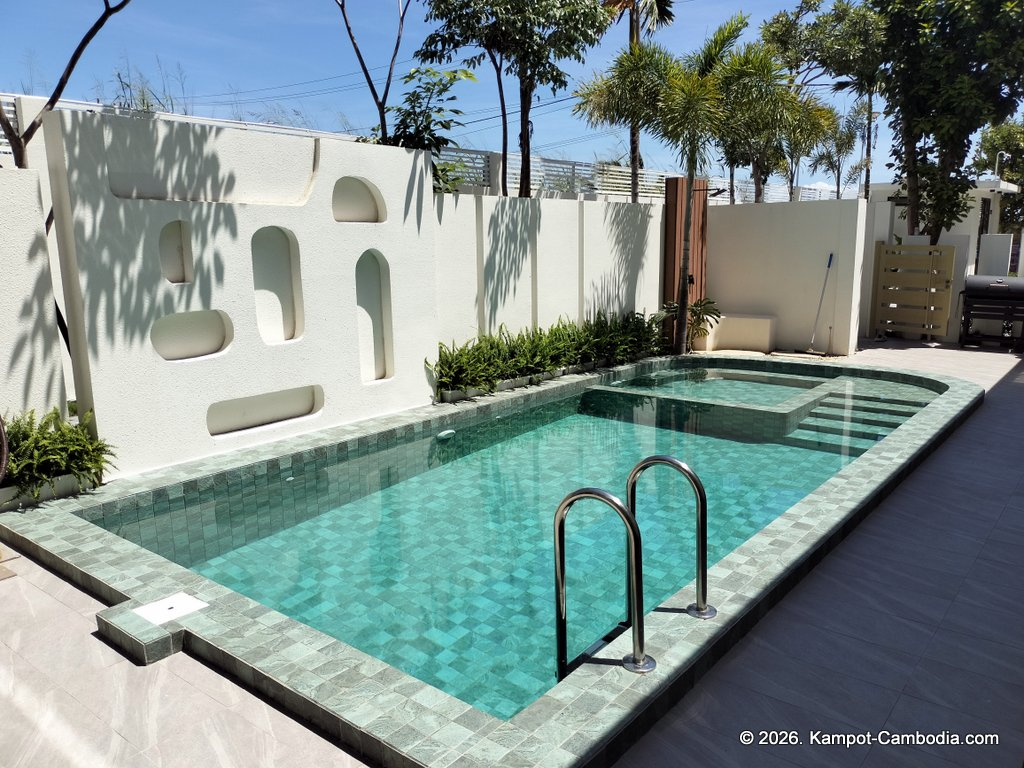 De Bay Villas in Kampot Cambodia.
