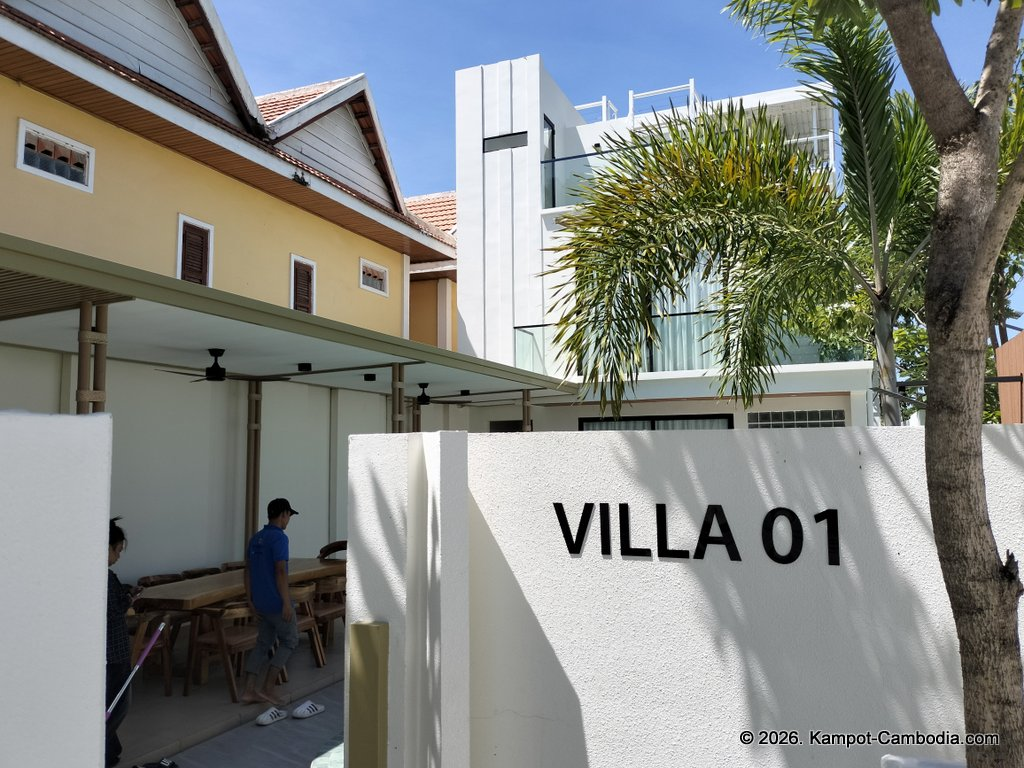 De Bay Villas in Kampot Cambodia.