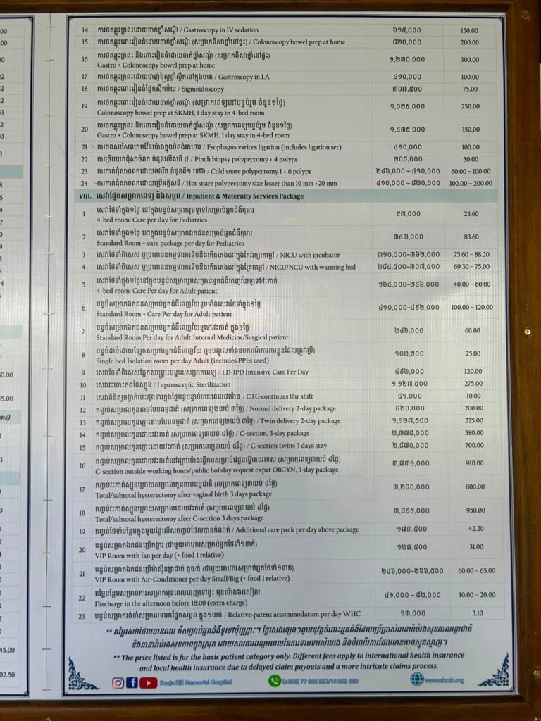 sonja kill medical price list