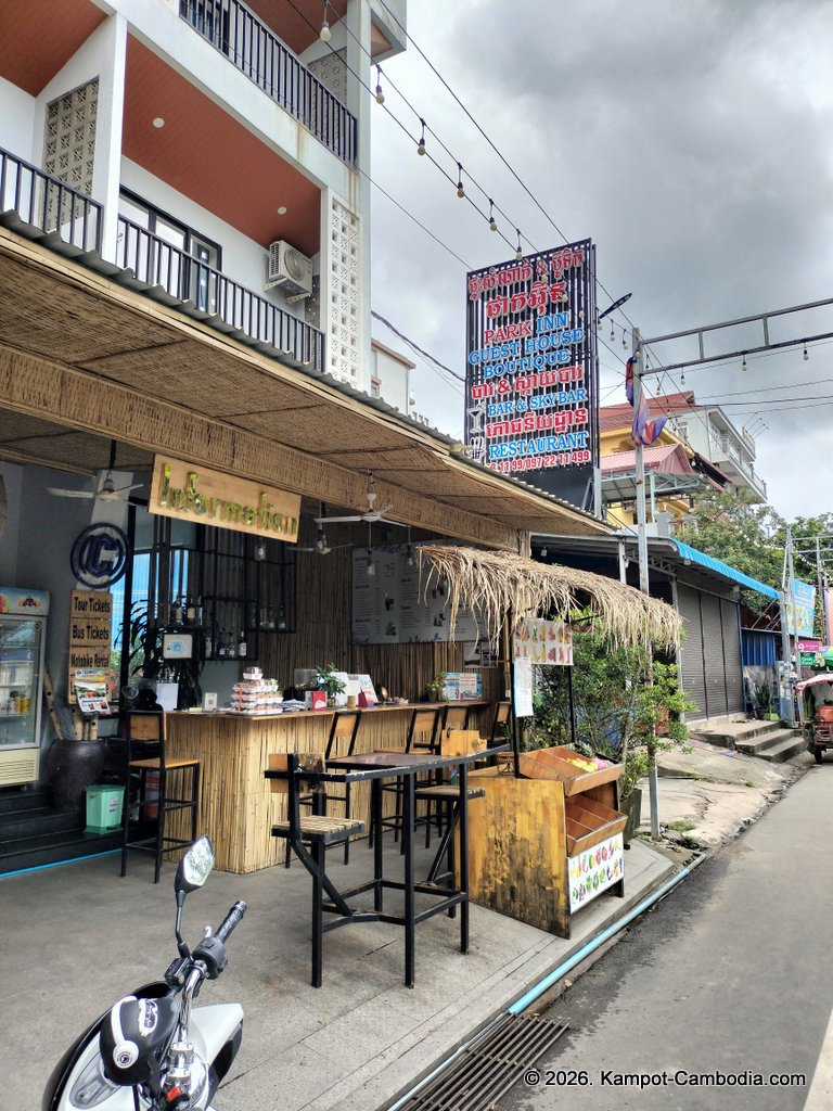 park inn hotel in kampot cambodia and skybar