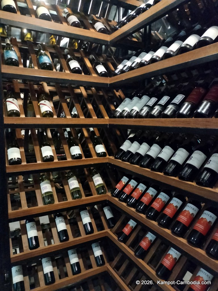 Tree Shack Restaurant & Wine in Kampot, Cambodia.