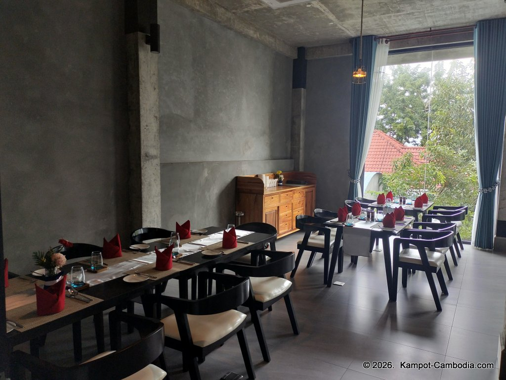 Tree Shack Restaurant & Wine in Kampot, Cambodia. Menu.