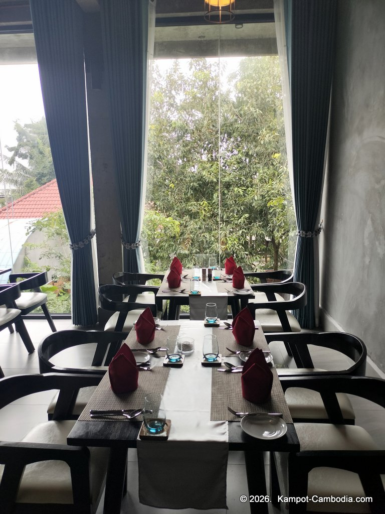 Tree Shack Restaurant & Wine in Kampot, Cambodia. Menu.