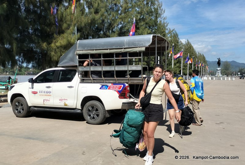 G.T.V.C Speedboat between Kampot and Koh Rong Island and Koh Rong Samloem Island in Cambodia.