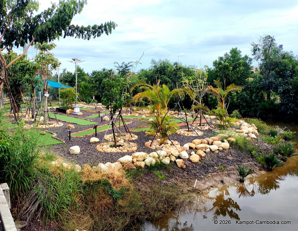 komsan resort on fish island in kampot, cambodia